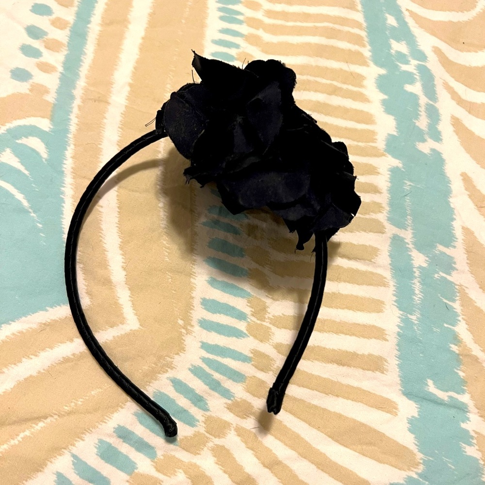 JCrew Navy flower headband
